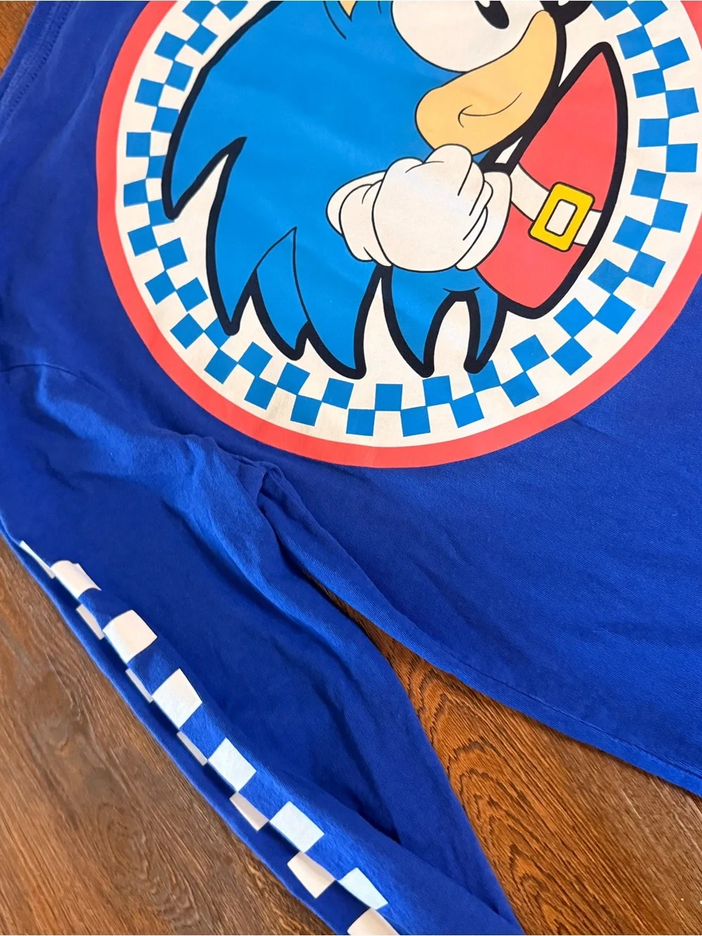 Boys Blue Sonic Graphic Long-Sleeve Tee